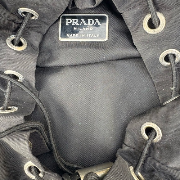 Prada Black Drawstring Backpack - Picture 2 of 9
